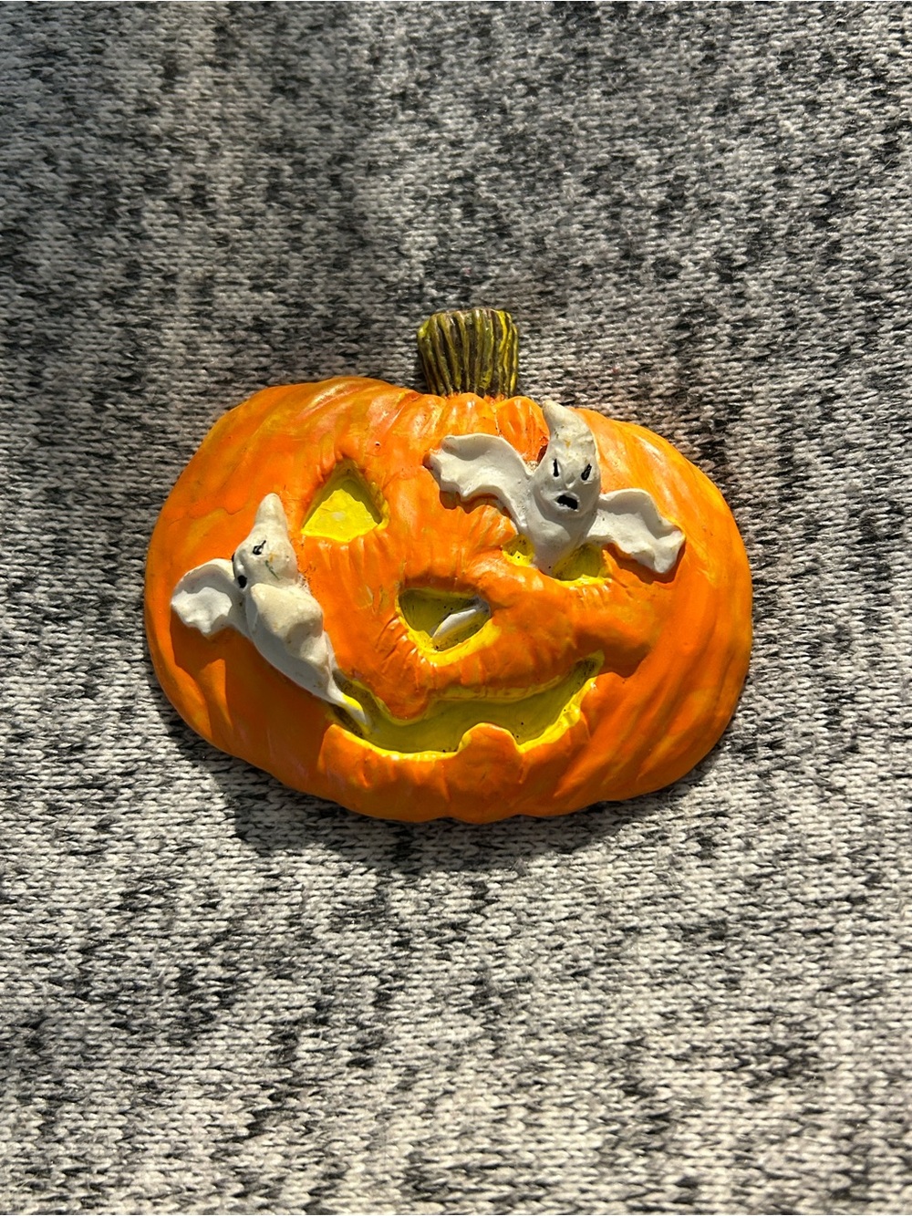 VINTAGE Hermitage Pottery 1996 Jack-O-Lantern Ghosts Magnet RARE
